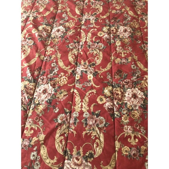 Ralph Lauren Marseilles Comforter Bedspread Puffer Full Double Floral GORGEOUS - Picture 4 of 6